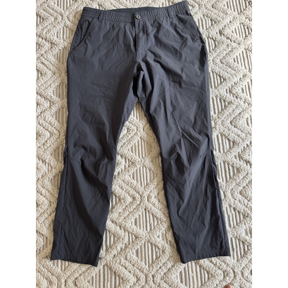Kuhl‎ Men's Renegade Hiking Pants in Gray Size 38 X 32 Zippered Pockets